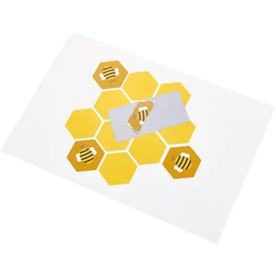 300 Pack Scratch Off Stickers, Self Adhesive DIY Rectangle Labels, Silver, 2 x 1 in. {5}