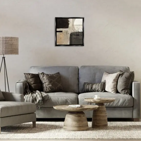 Stupell Industries Rustic Neutral Shapes Floating Frame By Susan Jill {2}