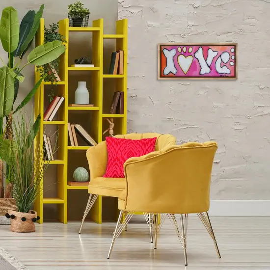 Stupell Industries Love with Bone Letters Floating Frame By Nettie Price {2}