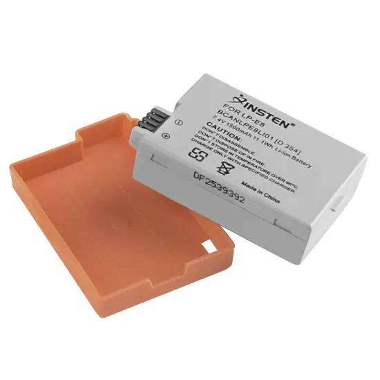 Insten LP-E8 LPE8 Compatible Li-ion Battery for Canon Digital Rebel T2i T3i T4i T5i/ EOS 550D 600D 650D / Kiss X5 X6i Grey {1}