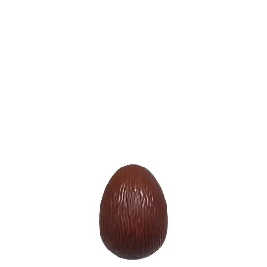 Ridged Chocolate Easter Egg Over Sized Statue {1}