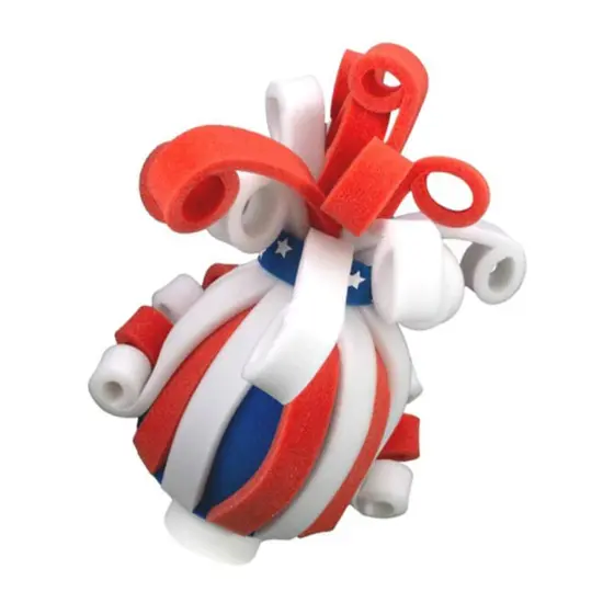 Patriotic Rollers Wig Bold & Fun Party Accessory {6}