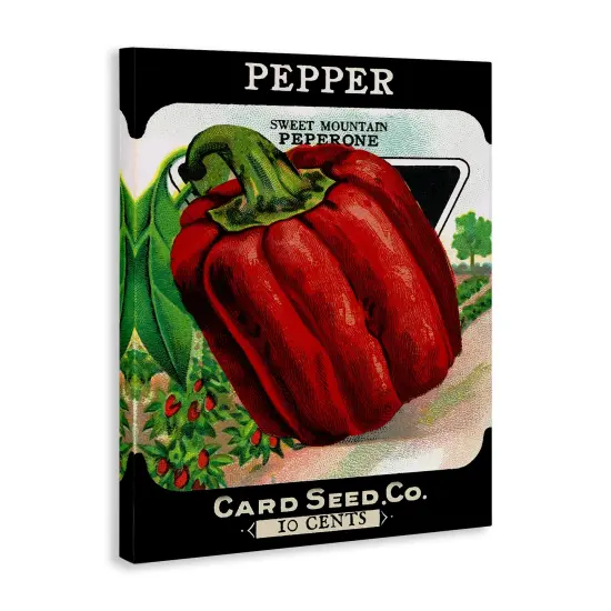 Stupell Industries Vintage Gardening Pepper Canvas By Lil' Rue {3}