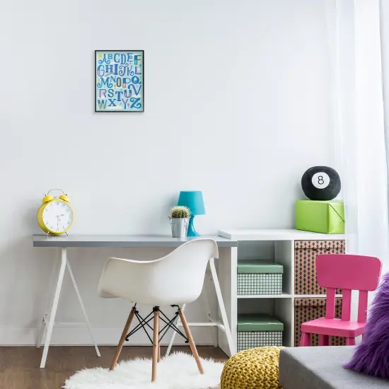 Stupell Industries Alphabet Letters in Sky Framed Giclee By Jalynn Heerdt {8}