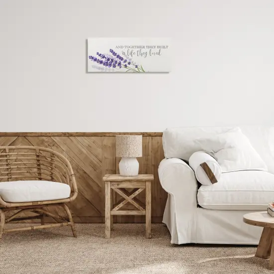 Stupell Industries Life They Loved Lavender Canvas By Kim Allen {2}