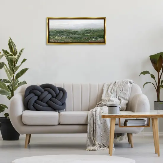 Stupell Industries Dotted Rural Meadow Scene Floating Frame By Hannah Dawson {2}