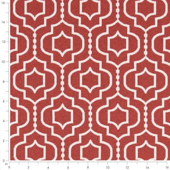 Salmon - Coral & Peach Abstract & Geometric Upholstery Fabric 54 Inches" {3}
