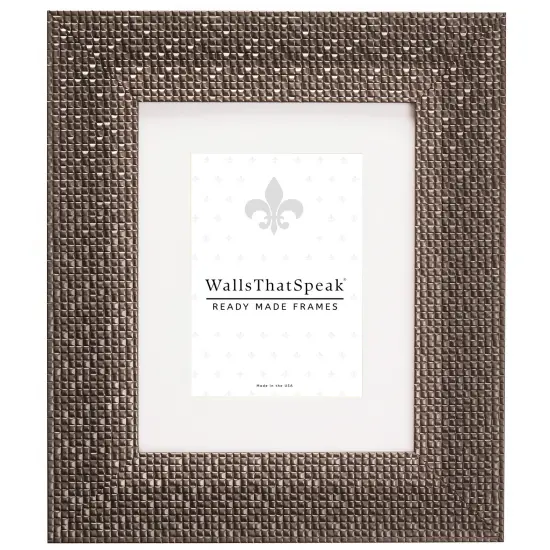 Glimmer 2.375", Pewter Matted Picture Frame by wallsthatspeak {1}