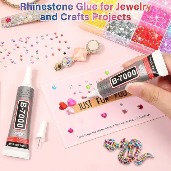 15000Pcs Flatback Craft Rhinestones with B-7000 Glue - Multicolor AB {5}