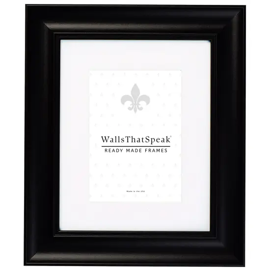 Vintage Revival 1.75", Satin Black Matted Picture Frame by wallsthatspeak {1}