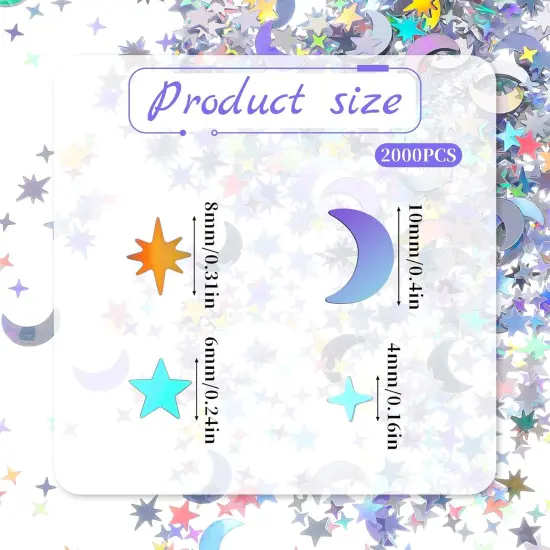 Glitter Confetti Sequins Pack of 2000 {6}