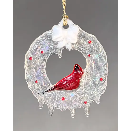 6" x 5" x 1.25" Wreath Ornament Glass Fusing Frit Mold {3}