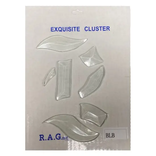 4-1/4" x 5-3/8" Exquisite Clear Glass Letter B Bevel Cluster BLB {3}