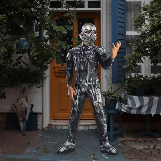 Ultron Deluxe Costume for Boys Mechanical Jumpsuit With Mask and Boot Tops Multi {5}