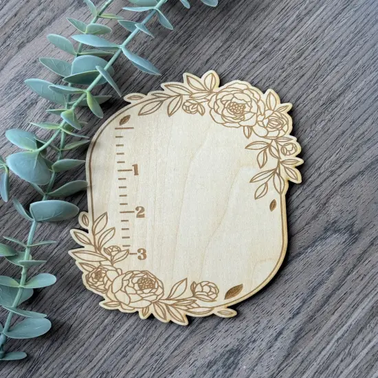 SIMPLY SPRING WOODEN DISPLAY RULER {1}