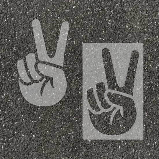 Peace Parking Space Stencil | High School Senior Parking Spot Stencil | Reusable Stencil | Stencil Ease | {2}