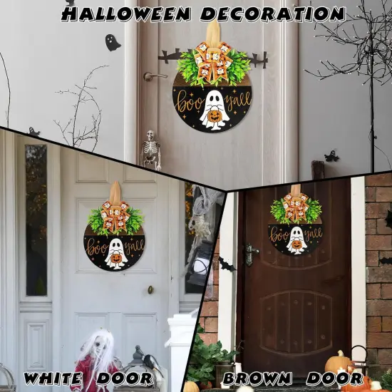 Halloween Wooden Welcome Sign {5}