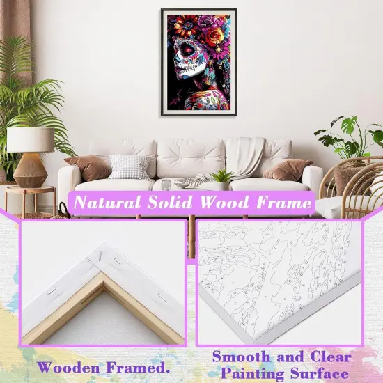 Gothic Paint by Numbers Kit - 8x12 Inches {3}