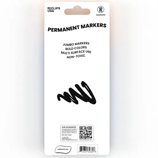 Jumbo Permanent Markers Chisel &ndash; 3 Pack &ndash; 48 Sets {4}
