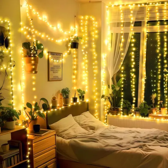 403FT 1000 LED Christmas String Lights with 8 Modes - Warm White {2}