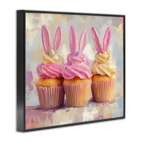 Stupell Industries Pastel Bunny Ear Cupcakes Framed Giclee By Franklyn Gregory {9}