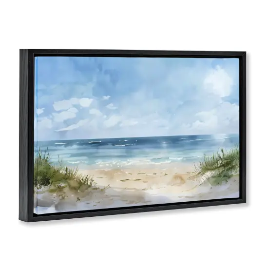 Stupell Industries Serene Summer Beach Floating Frame By LSR Creative Studio {9}