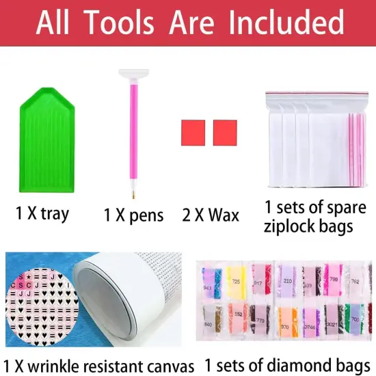 Large 5D Diamond Art Painting Kits for Adults Teen Starters with Tools {3}