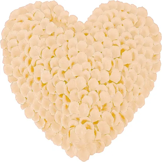 1000 Pcs Artificial Fake Rose Petals (Champagne Color) {1}