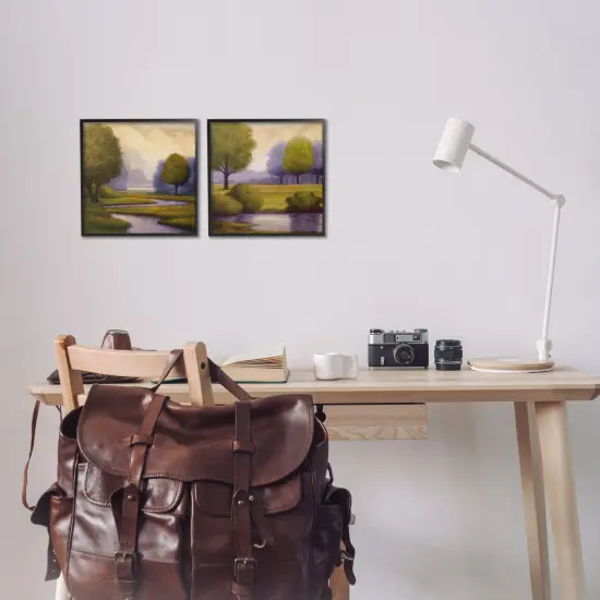 Stupell Industries Lavender Sunrise Reflections 2pc Framed Giclee Set By Gregory Williams {8}