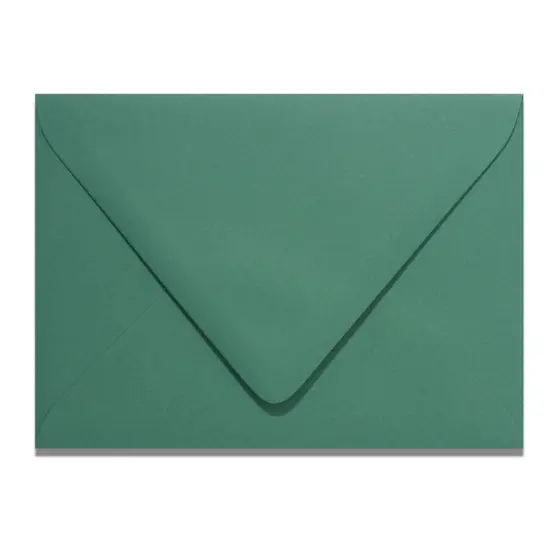 Colorplan EMERALD GREEN - 91 Lb. / 135 gsm / 8 pts Matte Premium Cardstock Paper Text A2 Euro Flap Envelopes Bulk Pack of 250 {1}