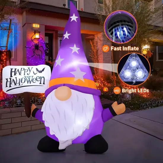 Halloween Gnome Inflatables Outdoor Decorations {4}