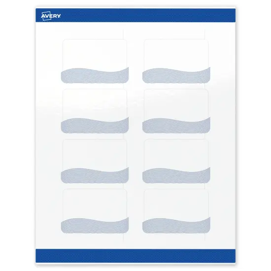 Avery Printable Rectangle Labels with Sure Feed Technology, Pre-Printed Colorful Design, Glossy White, 2" x 3", Laser & Inkjet Compatible, 80 Total, Great for Branding, Marketing, and Events {1}