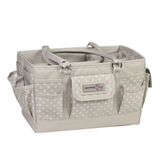 Deluxe Store & Tote Craft Organizer, Tan Dot {4}