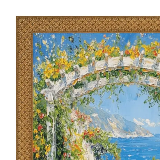 Slim Cris Cross Gothic Antique Gold Picture Frame 16x20 frame {3}