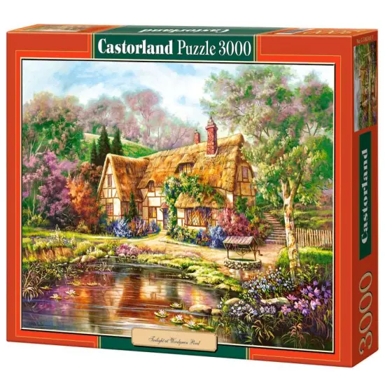 3000 Piece Jigsaw Puzzle, Twilight at Woodgreen Pond, Charming Nook, Pond, Countryside, Adult Puzzles, Castorland C-300365-2 {1}