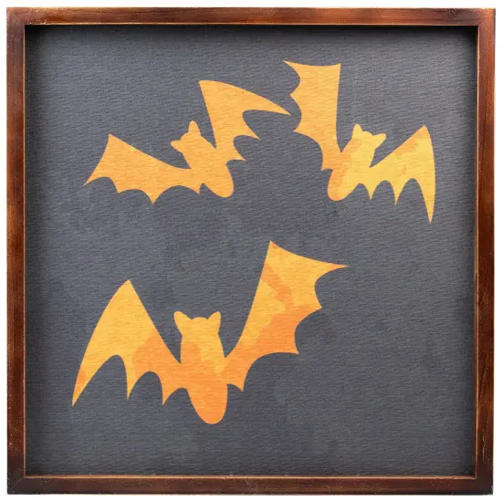 Northlight Halloween Bat Silhouettes Wall Hanging Decoration - 15.75" Black {3}