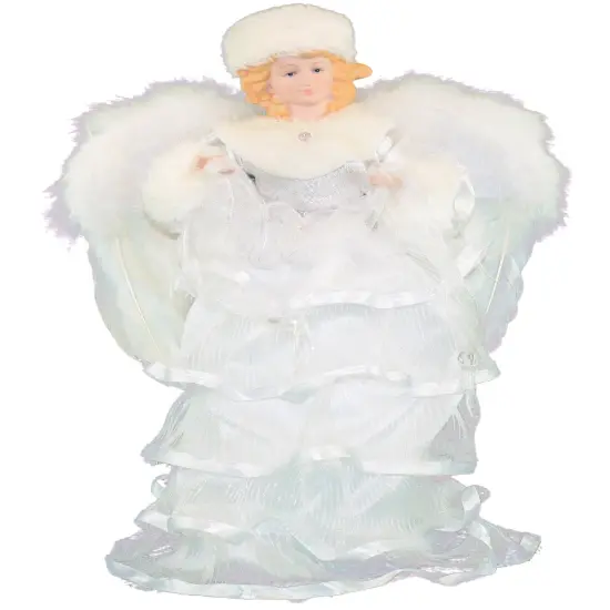 16 Inch Classic Feather Angel in White {2}