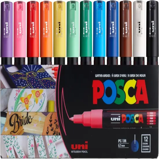 Paint Marker Pen - Extra Fine Point - Set of 12 {1}