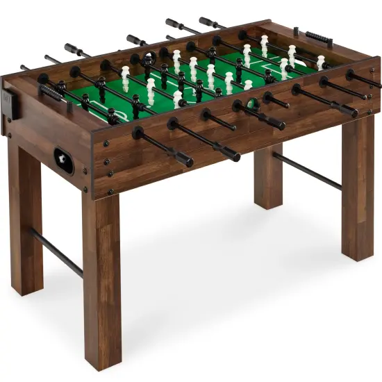 Best Choice Products Full Size 54in Regulation Foosball Table for Home, Game Room w/ 2 Balls, 2 Cup Holders Natural {7}
