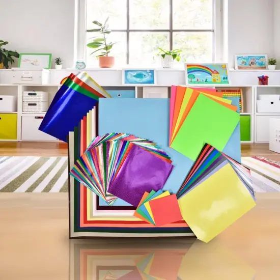 School Smart Creative Paper Pack, Assorted Sizes and Colors, Pack of 166 {3}