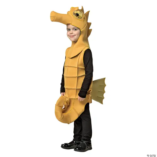 Seahorse Toddler Halloween Costume Polyfoam Tunic Headpiece Curl Tail Outfit {1}