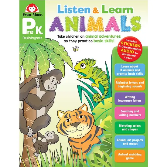 Listen and Learn Animals, Grade PreK {1}