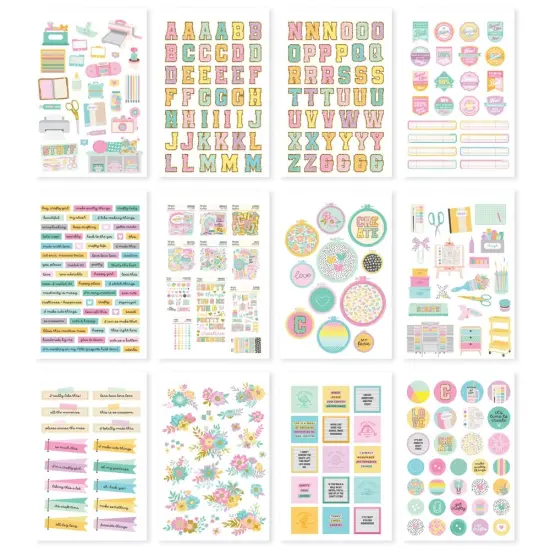 Simple Stories Sticker Book 12/Sheets-Crafty Things {2}