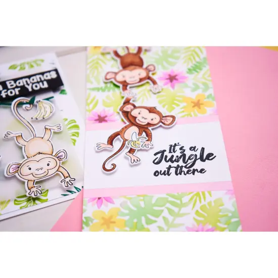 Catherine Pooler X Sizzix Bundle 2-It's A Jungle Stencil & Emboss Folder {6}