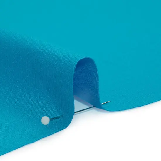 1 Yard Horizon Blue Silk 4 Ply Crepe 44" Wide Luxury Fabric for Dresses & Bridal Wear {2}