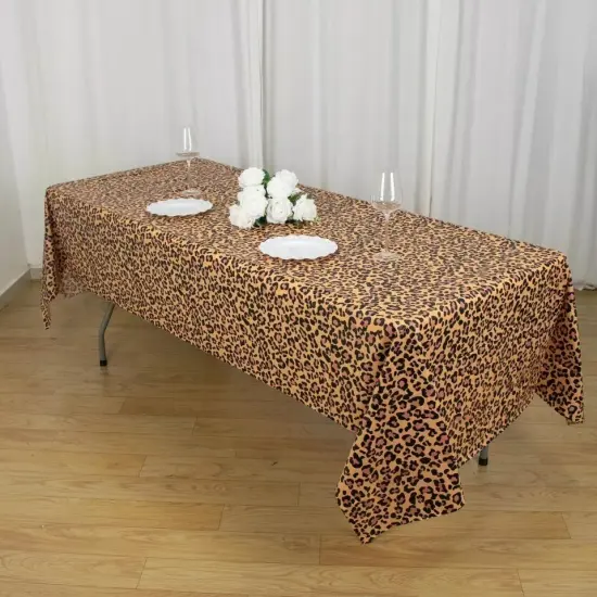 5 Assorted 54x108" Rectangular Plastic TABLECLOTHS Animal Safari Designs Party {3}