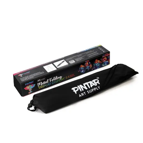 Pintar Easel Stand for Painting and Display - 63" Portable Metal Tripod Standing Art Easel with Bag, Foldable Easel Stand for Sign, Paint Canvas, Presentations, Wedding, Posters, Events & Displays {1}