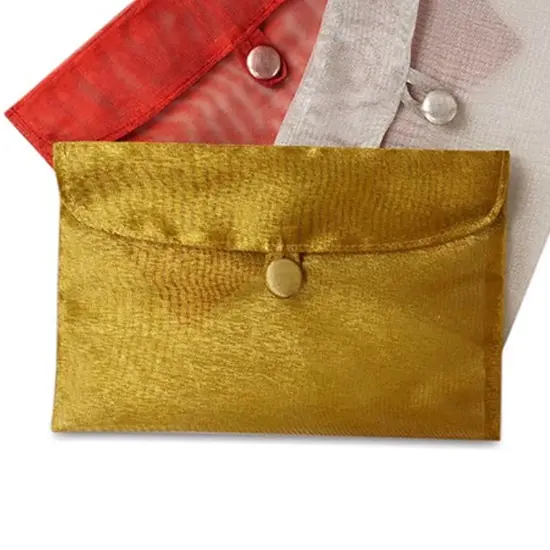 Elegant Fabric Gift Envelopes 8" x 5.5" for Stylish Presentations {2}