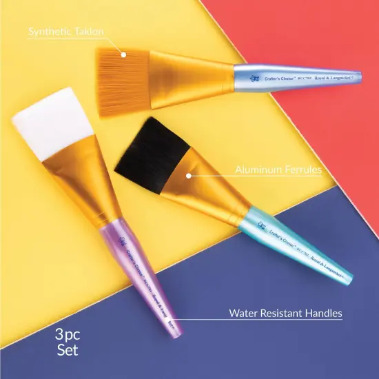 RCC 702 | Crafter's Choice&trade; 3pc Variety Jumbo Brush Set {6}