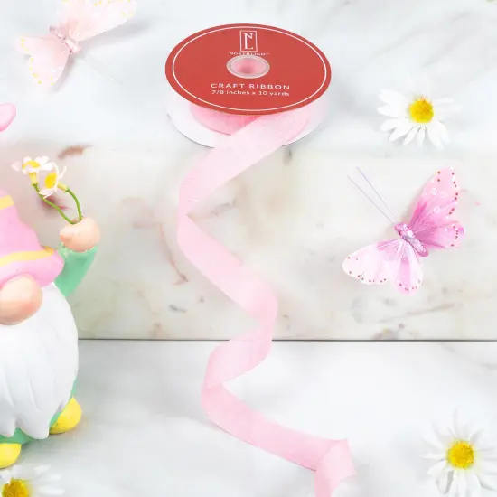 Northlight Grosgrain Craft Ribbon - 7/8" x 10 Yards - Pink {1}